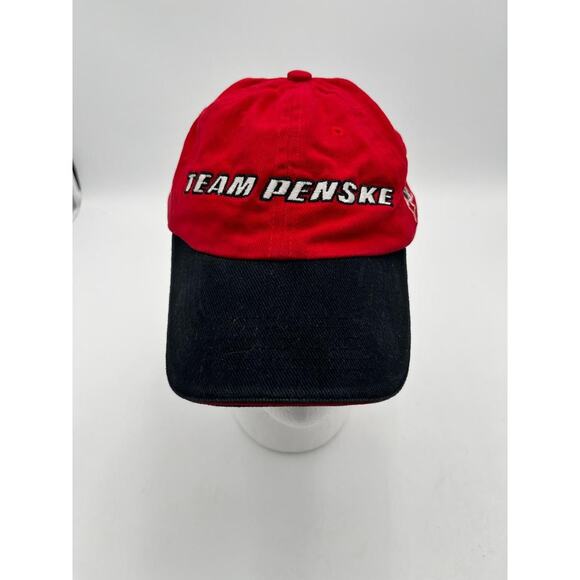 Team Penske Hat red and black velcro back NASCAR excellent condition - Picture 1 of 6